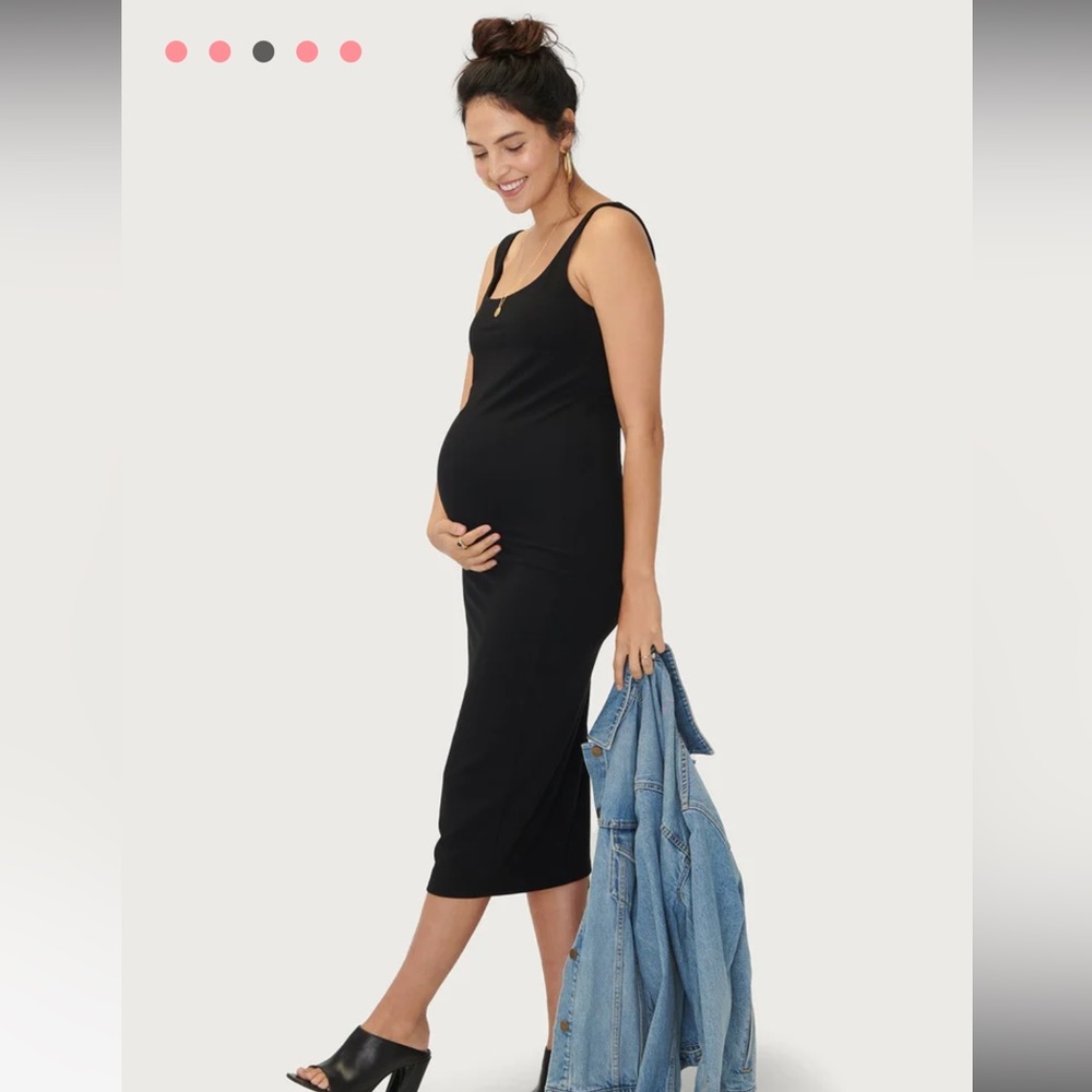 Hatch The Body Tank Black Dress Maternity